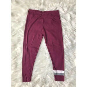SF City Lights Maroon Red Leggings L
